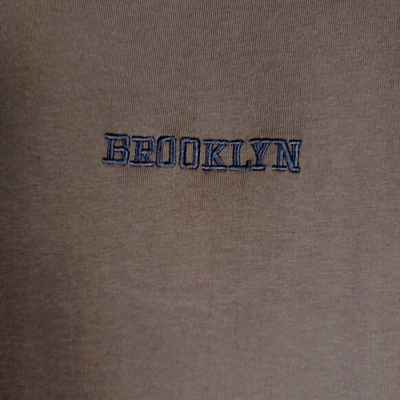 Public Supply NYC 2X T-shirt Olive Green Embroidered "Brooklyn" NWT - Picture 4 of 10